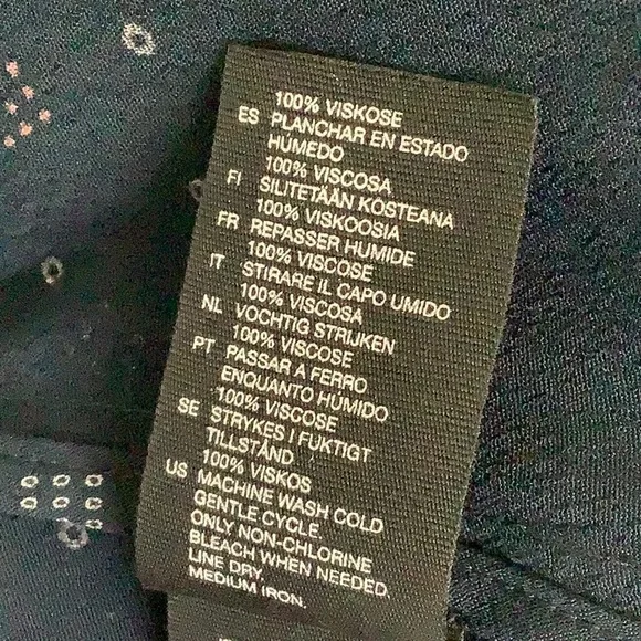 & Other Stories Navy Geometric Print Lightweight Viscose Blazer Size 8 - Picture 9 of 16